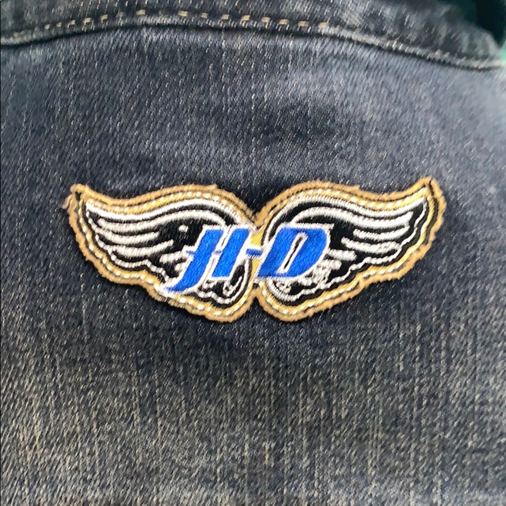 Harley Davidson zip up denim vest - Picture 6 of 8